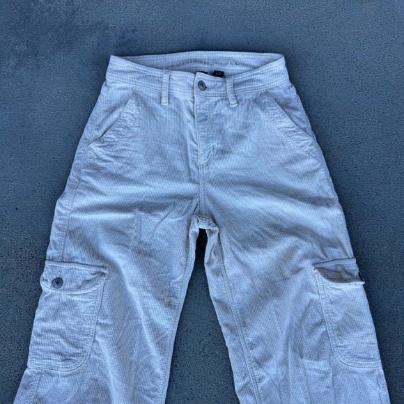 American Eagle Size 000 Women Corduroy Cargo Pants Wide Leg - Picture 7 of 10